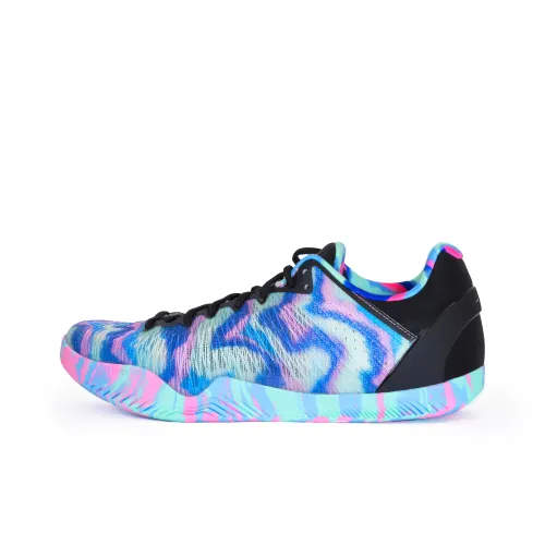 Serious Player Only Player 1 Basketball Shoes Men Low-Top Pink/Blue/Dark Blue/Black