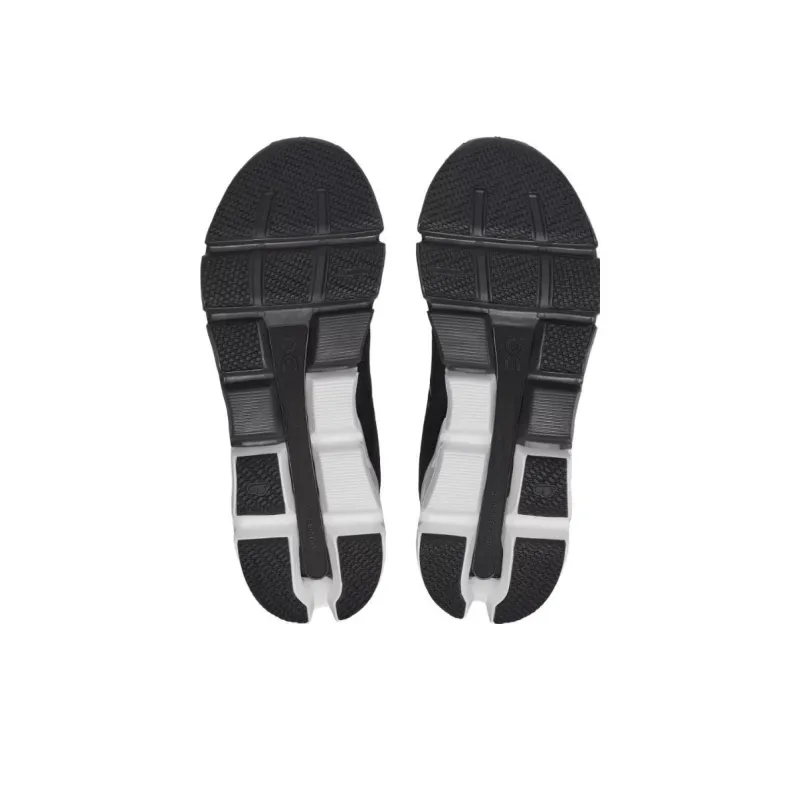 On Cloudflyer Cushioning Anti Slip And Wear Resistant Low Top Running Shoes Women's Black White-4