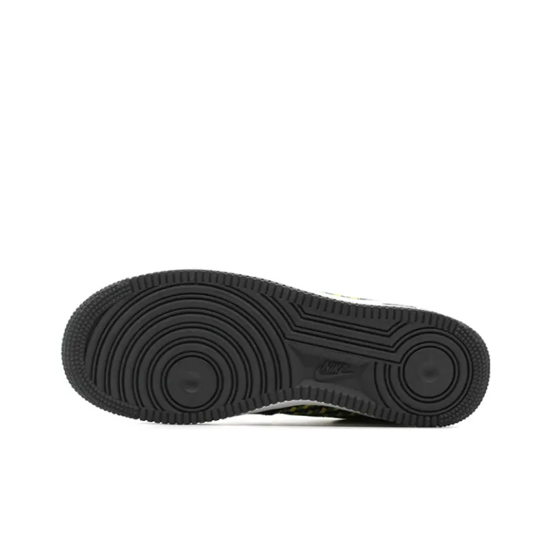 Nike Air Force 1 Low Premium Woven Black Green Yellow-4