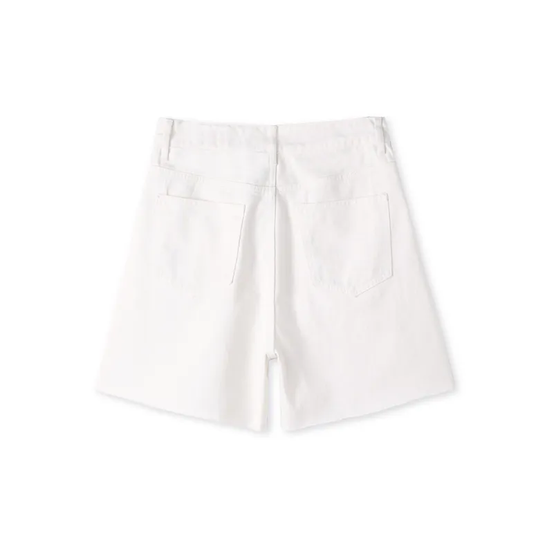 HIPPIEMISS Denim Shorts Women's White-1