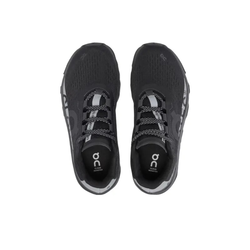 On Running CloudmOnster Lumos Black Women's-3