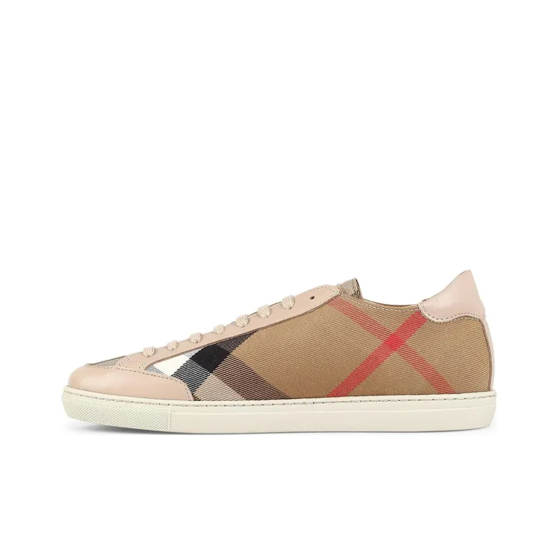 Burberry Low Top Skateboard Shoes Men's Brown-0