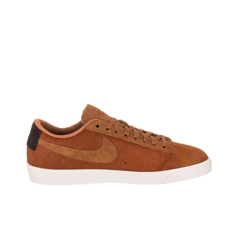 Nike Blazer Slip Resistant Low Top Skateboard Shoes Women's Orange-1