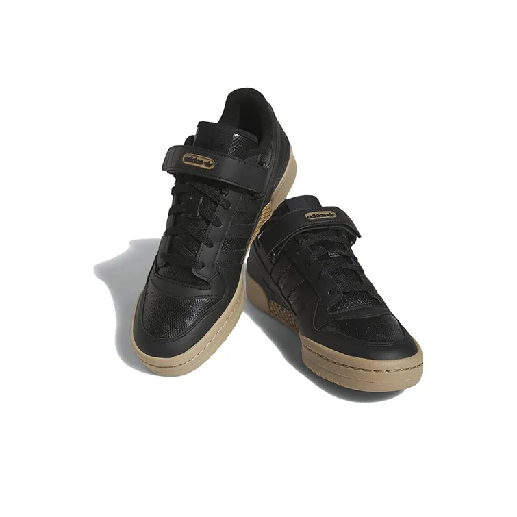 Forum Adidas Originals Low 'Black Gum Snakeskin'-2