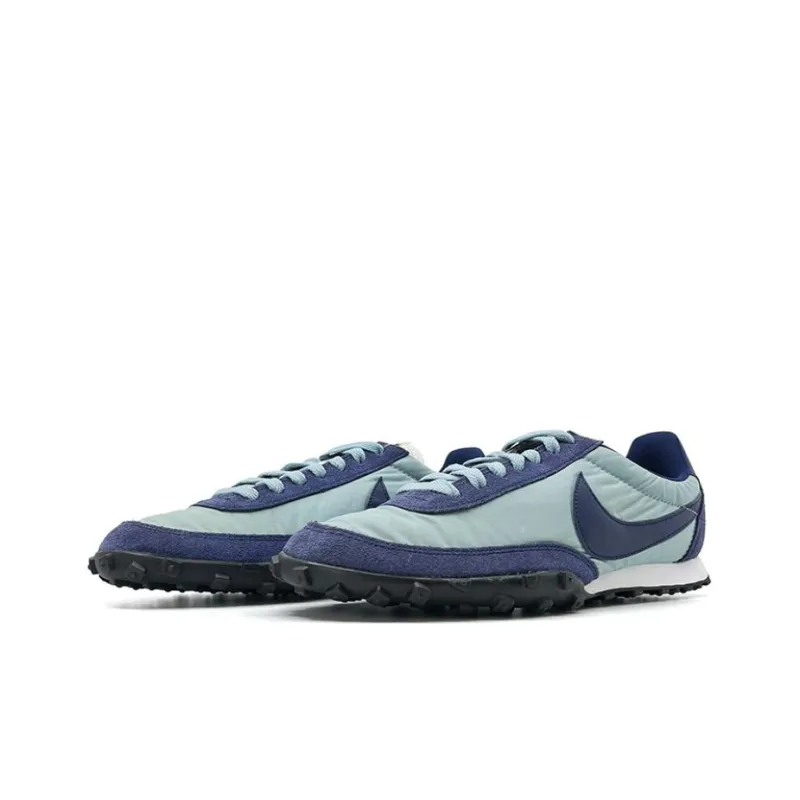 Nike Waffle Racer Abrasion Resistant Slip Resistant Low Top Casual Shoes Men's Blue-2