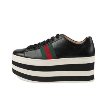 GUCCI Low Top Platform Shoes Women's Black