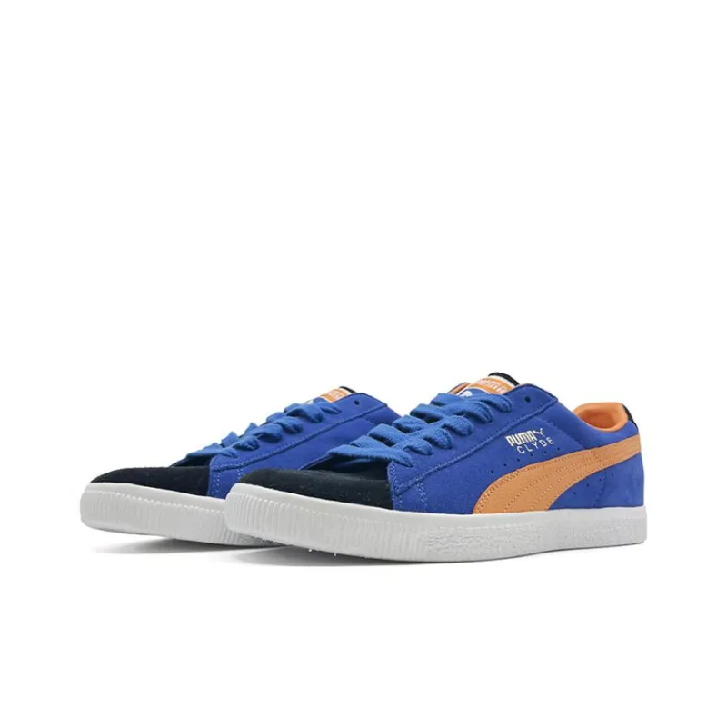 PUMA Clyde OG Skateboard Shoes Men Low-Top Blue/Black/Orange-2