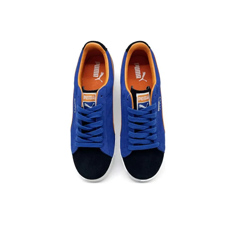 PUMA Clyde OG Skateboard Shoes Men Low-Top Blue/Black/Orange-3