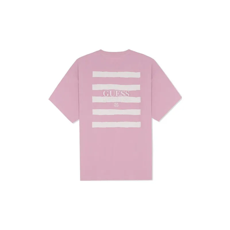 GUESS T-Shirts Men Pink-1