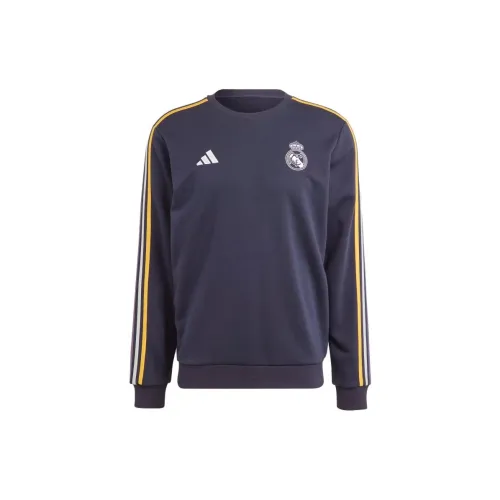 Adidas Real Madrid Sweatshirts Men Ink Blue