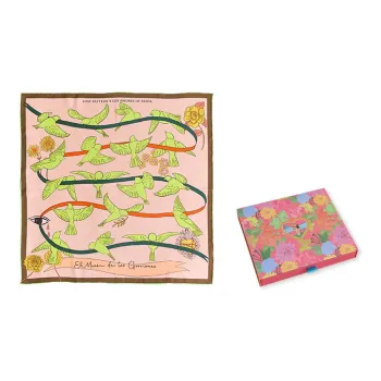 LOST PATTERN Silk Scarves Unisex