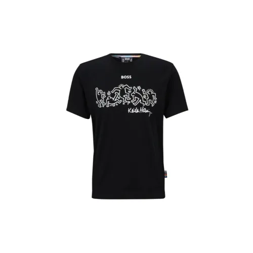 HUGO BOSS T-Shirts Unisex Black