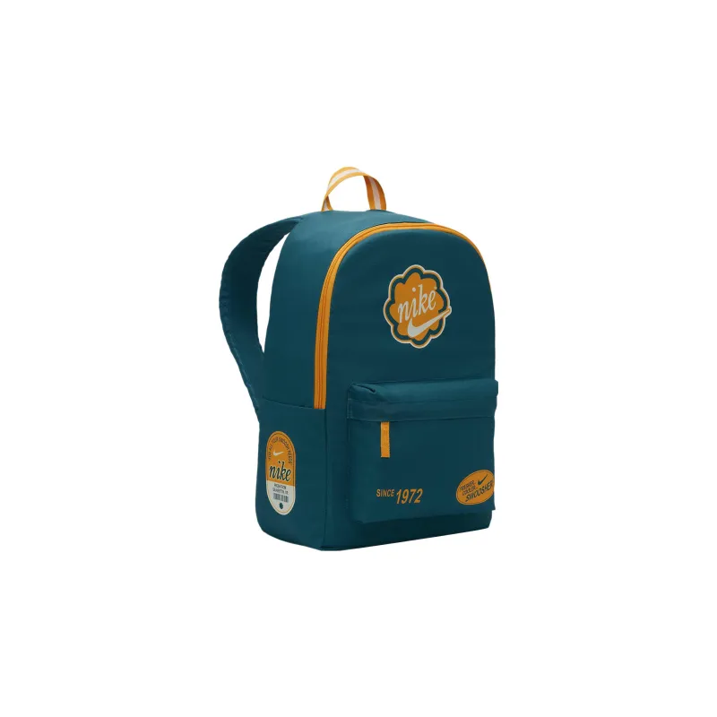 Nike Fabric Backpack Regular Unisex Crystal Cave Water Duck Cyan/Sundial Yellow-3