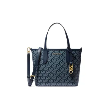 MICHAEL KORS Artificial Leather Tote Bag Shopping Bag Handbag Shoulder Bag Mini Women's Dark Blue