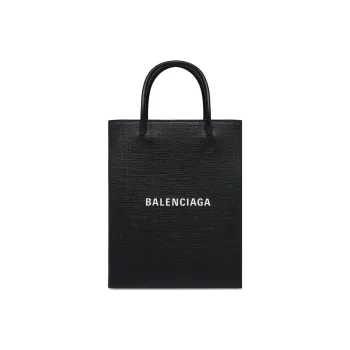 Balenciaga Square Cow Leather Tote Bag, Shopping Bag, Handbag Tubas Women's Black