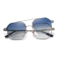 Matte Light Gold Frame with Gradient Blue Lens