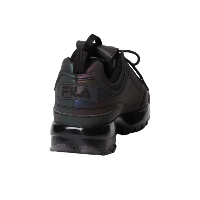 FILA Disruptor II Durable Cushioning Low-Top Running Shoes Women's Black Pink-2