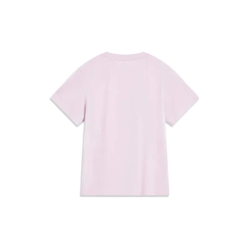LINING Sports Trend Series T Shirts Women's Lotus Root Powders Purple-1