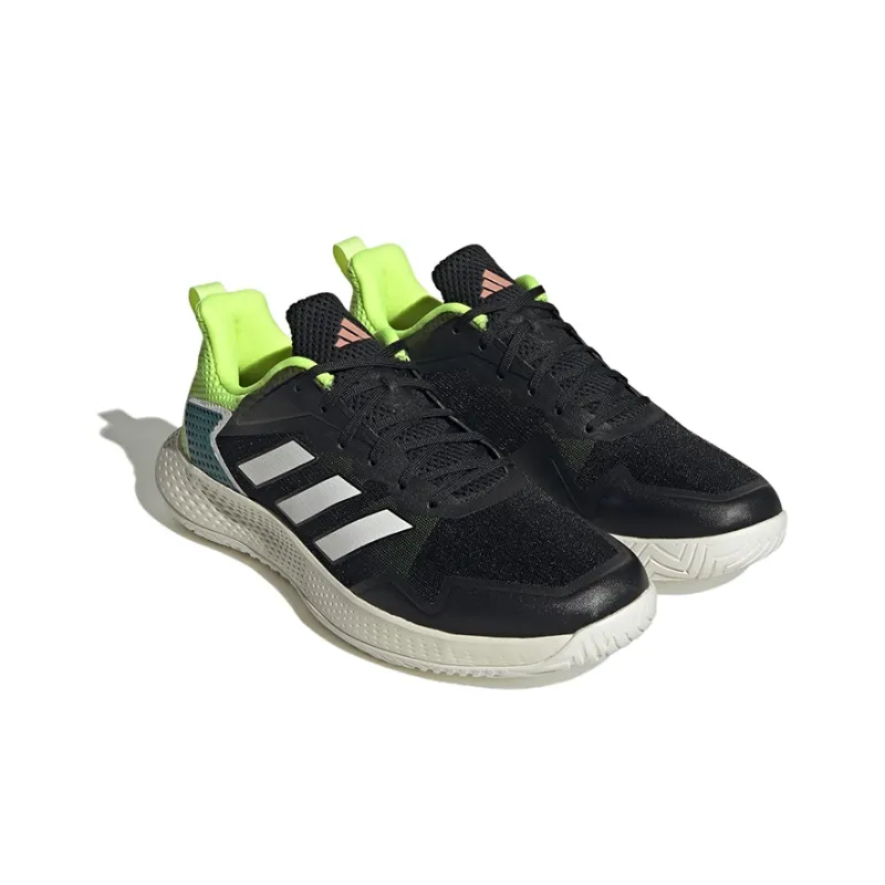 Adidas Defiant Speed Tennis Shoes 'Core Black Cloud White Lucid Lemon'-2