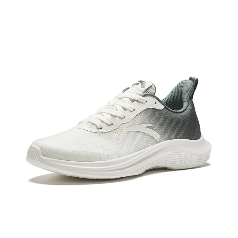 Anta Shock Absorbers With Slip Resistant And Abrasion Resistant Properties Low Top Running Shoes Men's Gray Green White-1