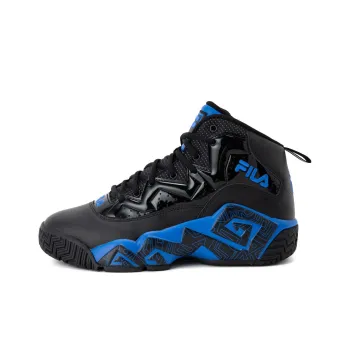 FILA MB1 NIGHT WALK Wear-Resistant High-Top Running Shoes Men's Black Blue
