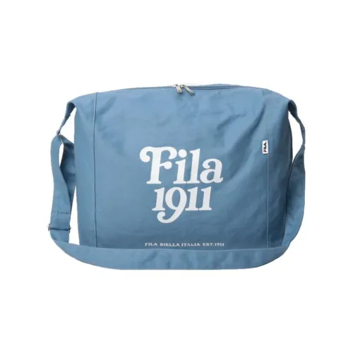FILA Cotton Portable Crossbody Bag Shoulder Bag Unisex Blue