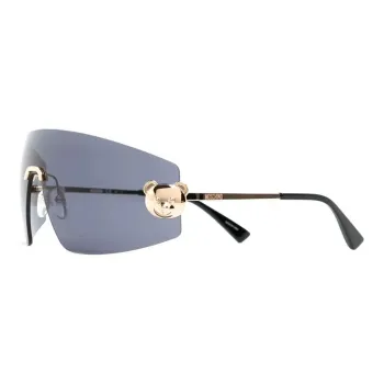 MOSCHINO Metal Irregular Shape Sunglasses Women's Black