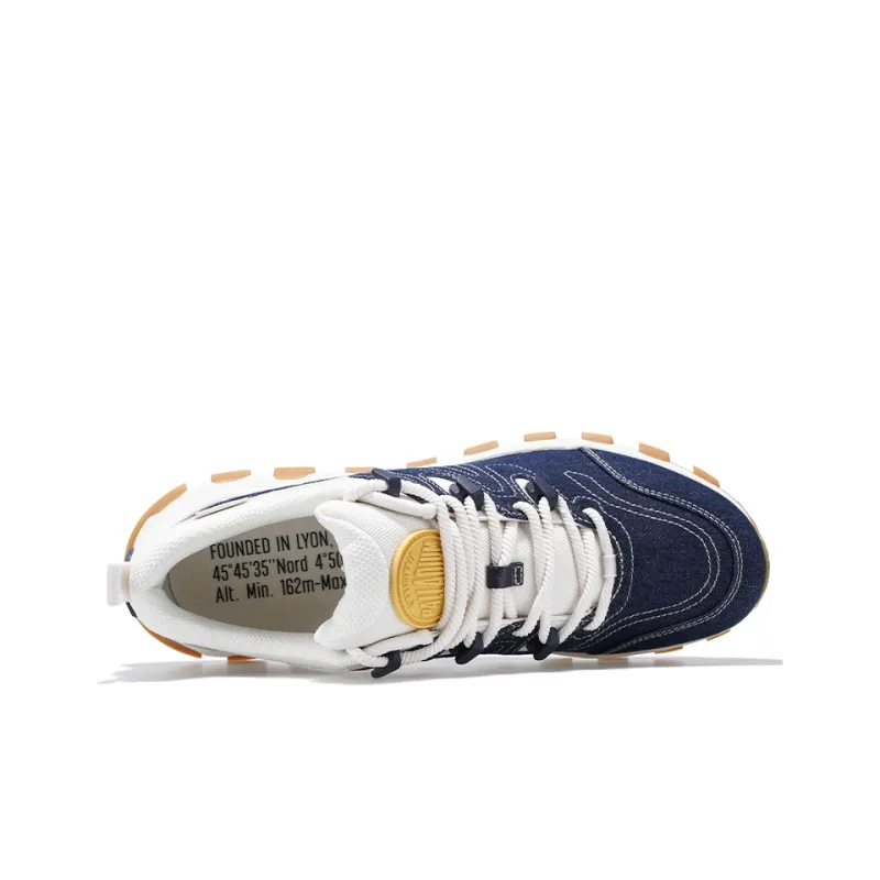 Palladium Cushioning Low Top Casual Shoes Men's Marine Blue-2