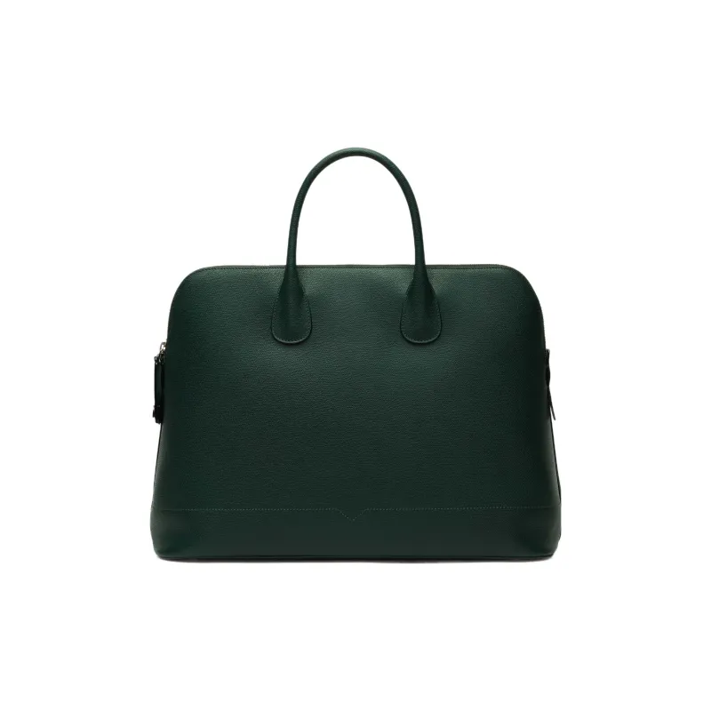 Valextra Millepunte Calfskin Shoulder Bag, Crossbody Bag, Handbag Men's Forest Green-1