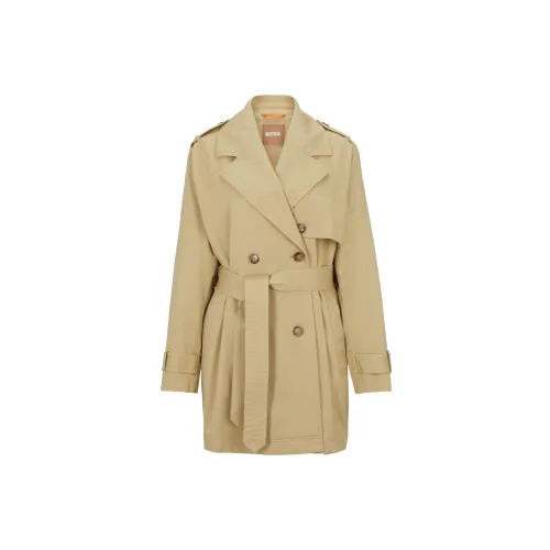 HUGO BOSS Trench Coats Women's Brown