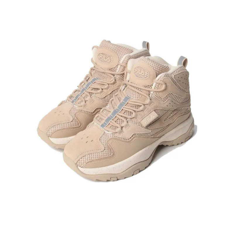 FILA Ranger Boot Slip Resistant High Top Casual Shoes Men's Beige-1