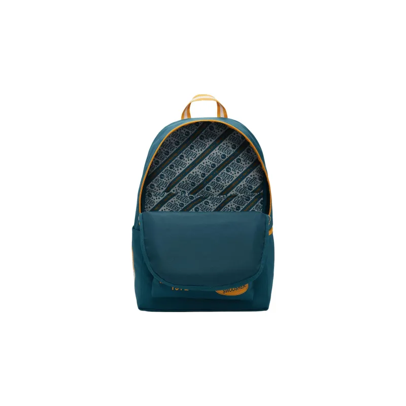 Nike Fabric Backpack Regular Unisex Crystal Cave Water Duck Cyan/Sundial Yellow-2