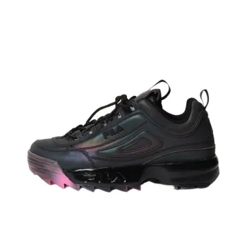 FILA Disruptor II Durable Cushioning Low-Top Running Shoes Women's Black Pink