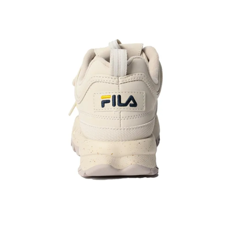 FILA Disruptor 2 Splash Anti-Slip Wear-Resistant Low-Top Sports Casual Shoes Women's Beige Yellow-3