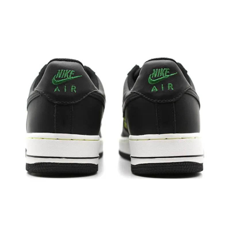 Nike Air Force 1 Low Premium Woven Black Green Yellow-3