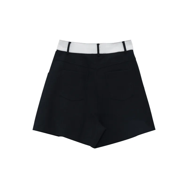 Fstudio Casual Shorts Women's Navy Blue-1