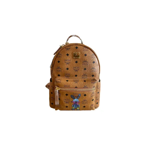 MCM Stark Danube Pu Gym Women's Brown/Cognac