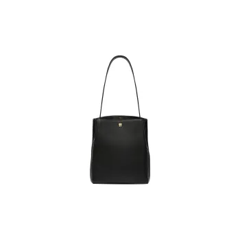 Valextra Brera Millepunte Calfskin Handbag Shoulder Bag Women's Black