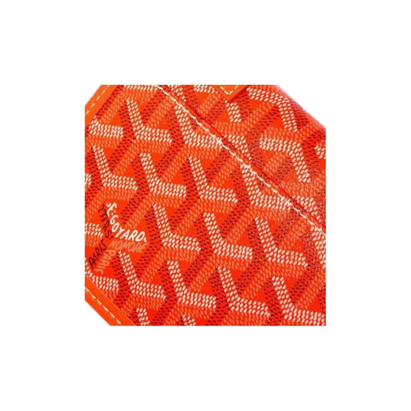 GOYARD Saint Louis Canvas With Calfskin Combo Bag Tote One Shoulder Handbag Large Size Unisex Orange-6