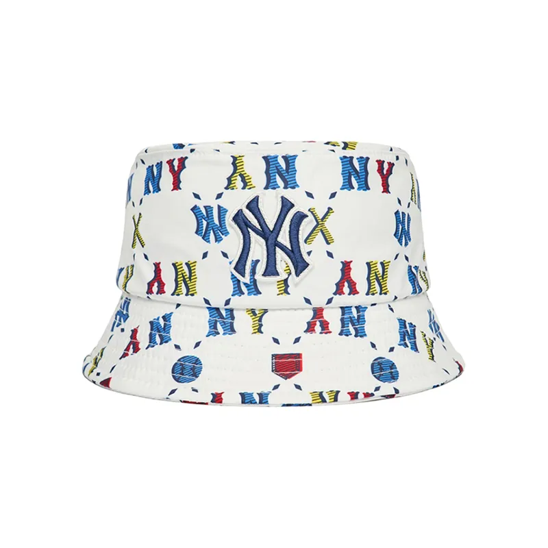 MLB Cotton Bucket Hats Unisex White-0