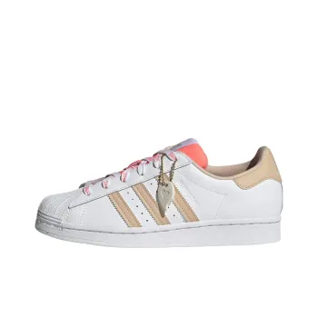 Adidas Originals Superstar Cloud White Halo Blush Acid Red Women's