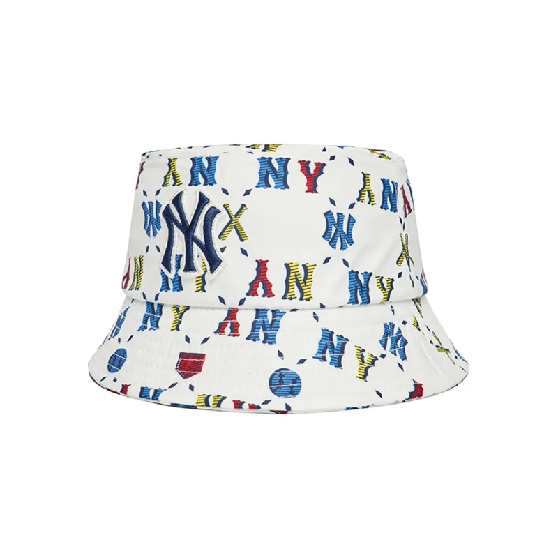 MLB Cotton Bucket Hats Unisex White-1