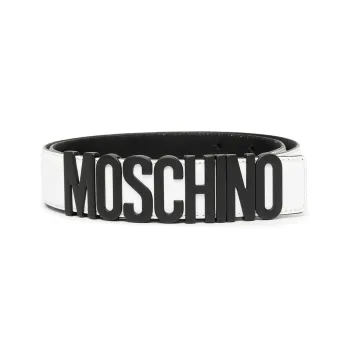 MOSCHINO Logo Plaque Belt