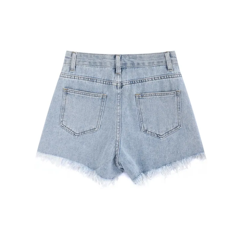 MINCOCROSEPEPPAR Denim Shorts Women's Blue-1