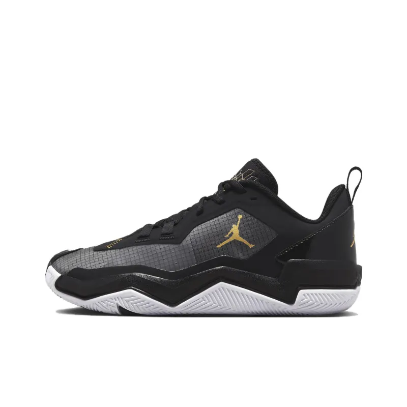 Jordan One Take 4 Black White Metallic Gold-0