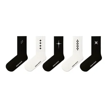 Duanmei Basketball Socks Spring And Autumn Unisex 5 Pack
