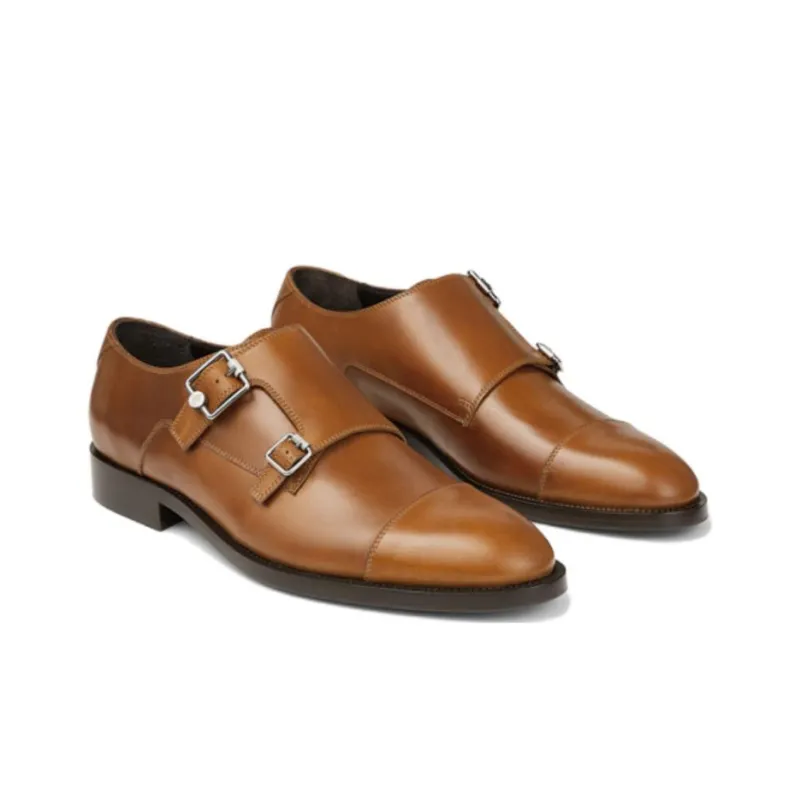 Jimmy Choo FINNION MONKSTRAP Men's Casual Shoes Men's Brown-2