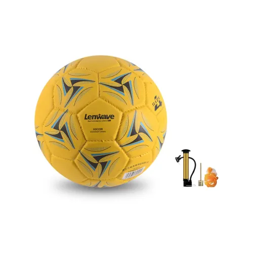 LENWAVE Size 4 Soccer Rubber Machine Stitched Soccer Ball Unisex Yellow