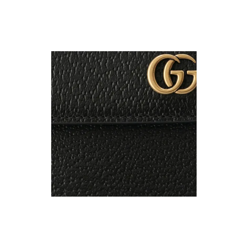 GUCCI Leather Crossbody Bag Shoulder Bag Mini Men's Black-4