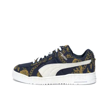 PUMA Slipstream Lo PHANTACi Anti Slip Wear Resistant Low Top Skateboard Shoes Unisex Blue Gold